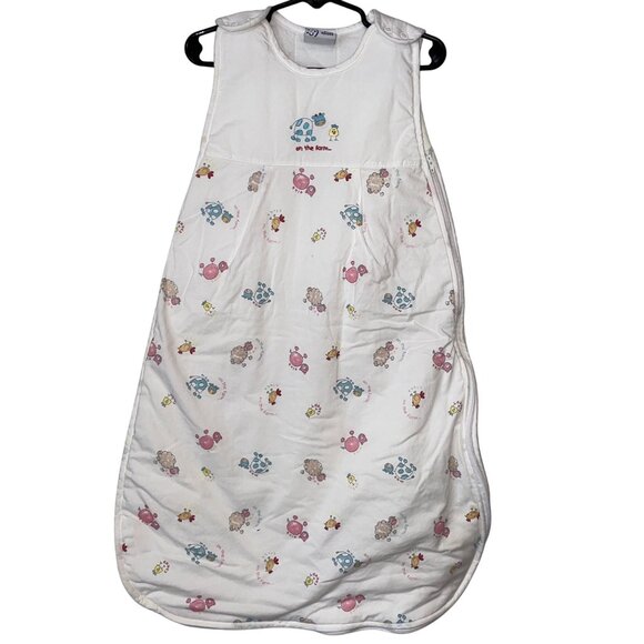 Grobag Baby Sleep Sack 2.5 Tog Farm Animal Print 0-6 Months Cotton Polyester - Picture 1 of 7